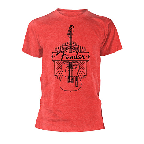 Fender t-shirt, Fender Est. 1946 Red, men´s