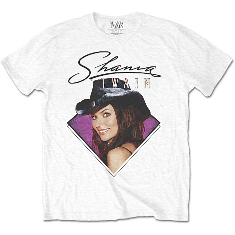 Shania Twain t-shirt, Purple Photo White, men´s