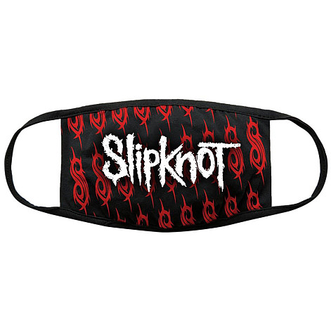 Slipknot bavlněná face mask na ústa, White Logo & Sigils, unisex