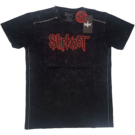 Slipknot t-shirt, Logo Snow Washed BP Black, men´s