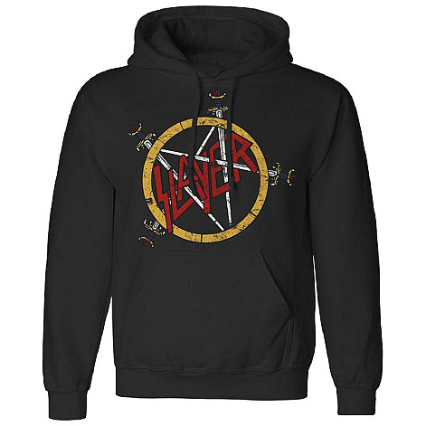 Slayer mikina, Pentagram Distressed Black, men´s