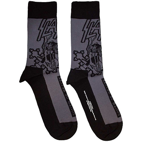 Slayer ponožky, South Of Heaven Mono Charcoal Grey, unisex - velikost 7 až 11 (40 až 45)