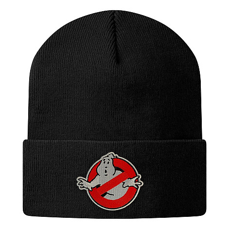 Ghostbusters winter beanie cap, Logo Organic Cotton Onesize Black