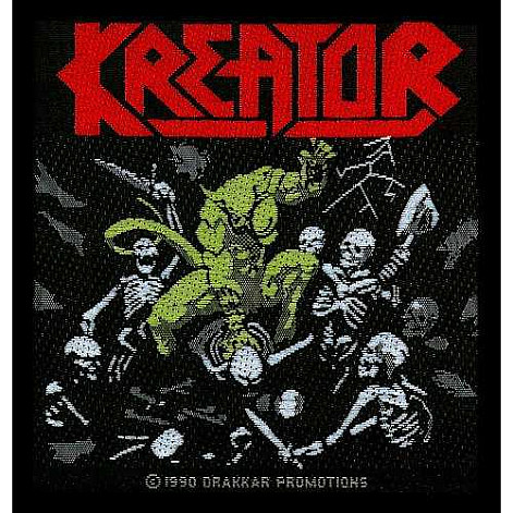 Kreator tkaná patch PES 100 x100 mm, Pleasure to Kill