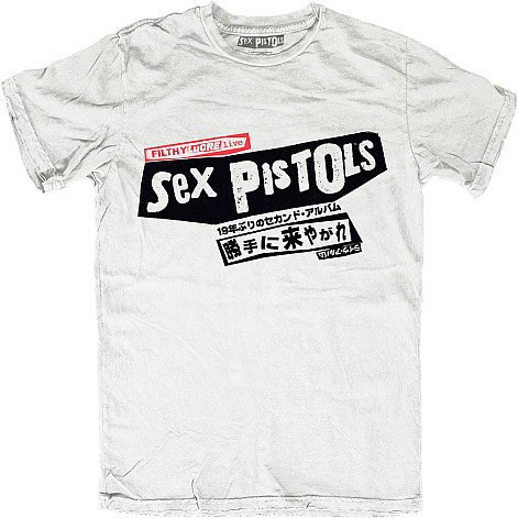 Sex Pistols t-shirt, Filthy Lucre Japan BP White, men´s