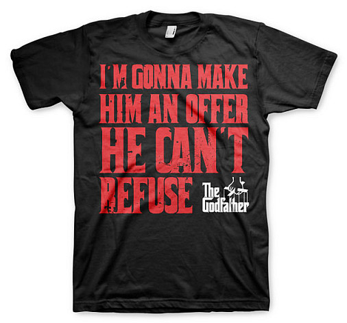 The Godfather t-shirt, I´m Gonna Make Him An Offer, men´s