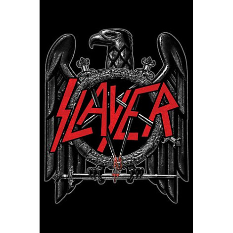 Slayer back patch 30x27x36 cm, Black Eagle, uni