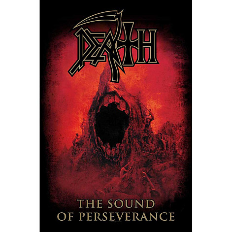 Death textile banner 70cm x 106cm, Sound Of Perseverance