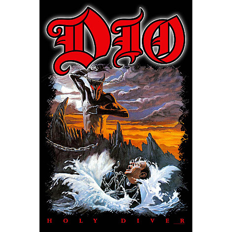 DIO textile banner 70cm x 106cm, Holy Diver