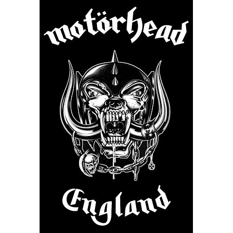 Motorhead textile banner 68cm x 106cm, England