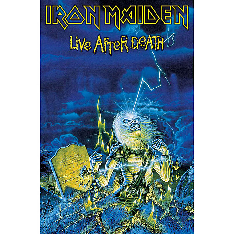 Iron Maiden textile banner 68cm x 106cm, Live After Death