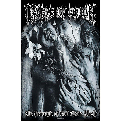 Cradle Of Filth textile banner 68cm x 106cm, Principle Of Evil Made Flesh