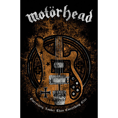 Motorhead textile banner 70cm x 106cm, Lemmy's Bass