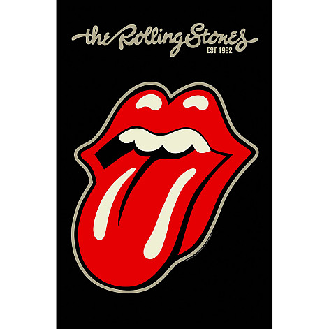 Rolling Stones textile banner 70cm x 106cm, Tongue