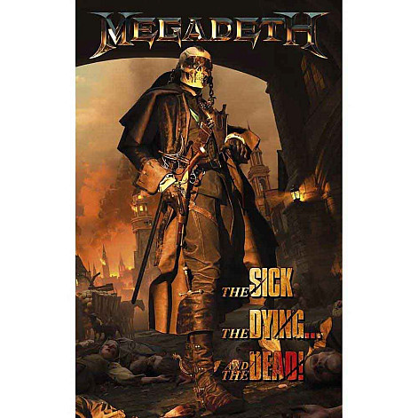 Megadeth textile banner 70cm x 106cm, The Sick, The Dying And The Dead