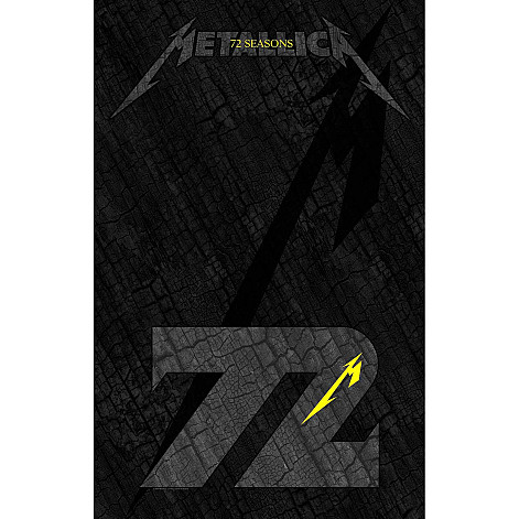 Metallica textile banner 70cm x 106cm, Charred M72