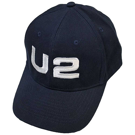 U2 snapback, White Logo Navy Blue