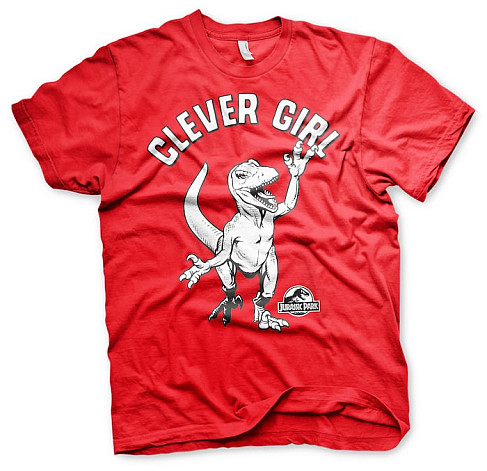 Jurský Park t-shirt, Clever Girl Red, men´s