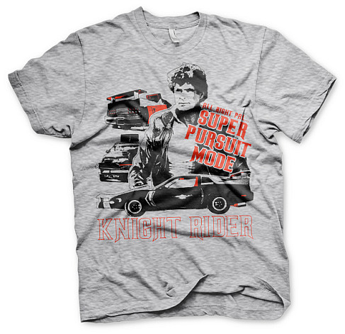 Knight Rider t-shirt, Super Pursuit Mode, men´s