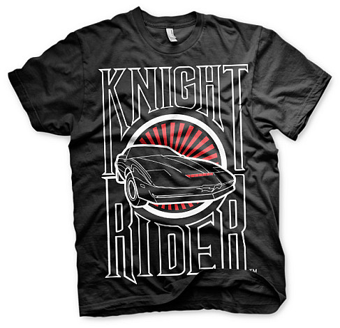 Knight Rider t-shirt, Sunset K.I.T.T., men´s