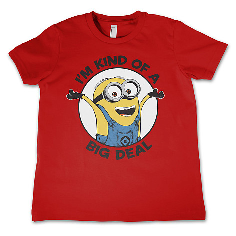 Despicable Me t-shirt, I'm Kind Of A Big Deal Kids Red, kids