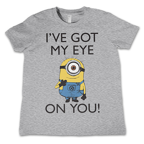 Despicable Me t-shirt, I Got My Eye On You Kids Grey, kids