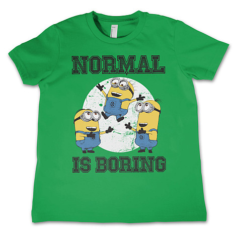 Despicable Me t-shirt, Normal Life Is Boring Kids Green, kids