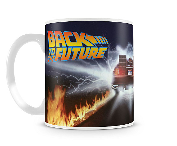 Back to The Future ceramics mug 250 ml, Delorean Fire Tracpcs