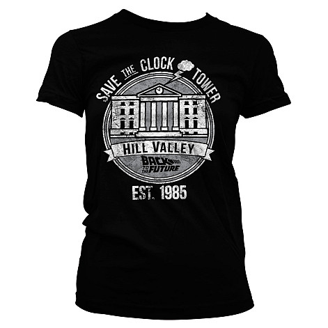 Back to the Future t-shirt, Save The Clock Tower BK Girly, ladies