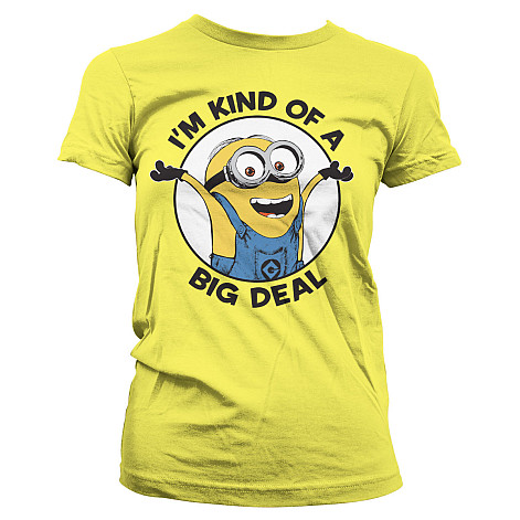 Despicable Me t-shirt, I'm Kind Of A Big Deal Girly Yellow, ladies