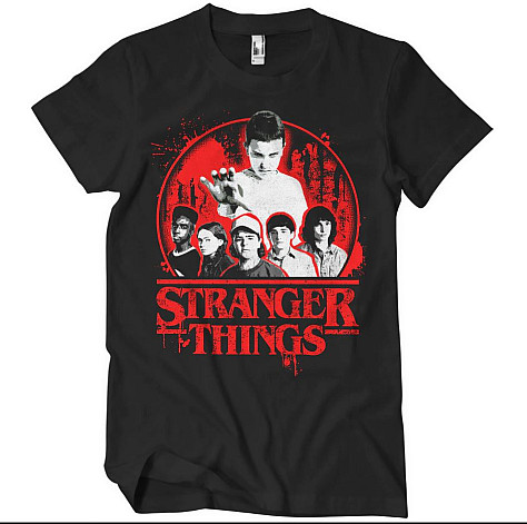 Stranger Things t-shirt, Stranger Things Distressed Black, men´s