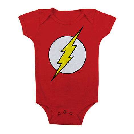 The Flash baby body t-shirt, Logo Red, kids