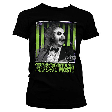 Beetlejuice t-shirt, Ghost With The Most Girly Black, ladies