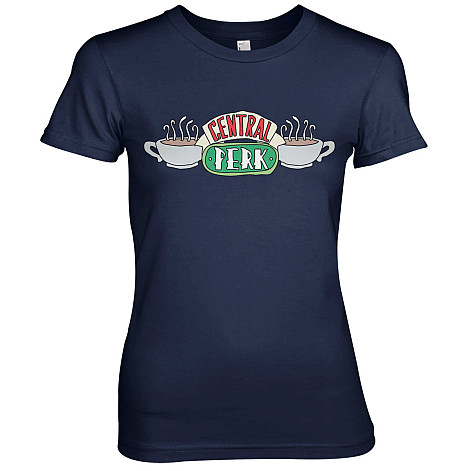 Friends t-shirt, Central Perk Girly Blue, ladies