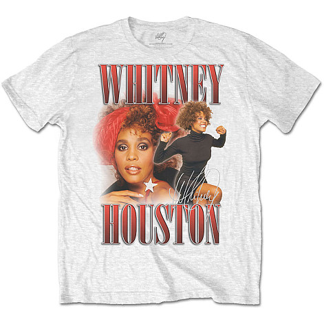 Whitney Houston t-shirt, 90s Homage White, men´s