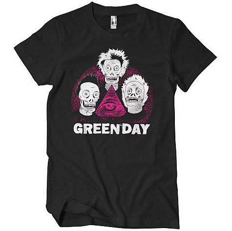 Green Day t-shirt, Skulls Black, men´s