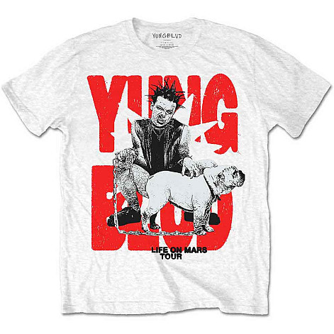 Yungblud t-shirt, Life on Mars Tour White, men´s