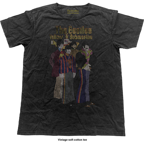 The Beatles t-shirt, Yellow Submarine Band Vintage Black, men´s