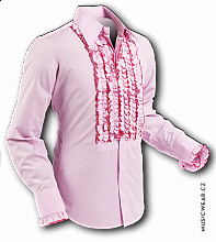 Pete Chenaski shirt, Rose Pink with Dark Pink Trim, men´s