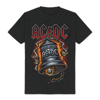 AC/DC t-shirt, Hells Bells Flames Black, men´s