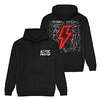 AC/DC hoodie, PWRUP Lightning Cables BP Black, men´s