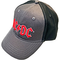 AC/DC snapback, Red Logo 2 tone Grey & Black