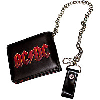 AC/DC purse PU 11 x 9 x 2 cm s řetízkem/ 220 g, Red Logo