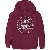 Alice in Chains mikina, Circle Emblem Maroon Red, men´s