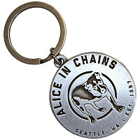 Alice in Chains kovová keychain 40 mm, Three-Legged Dog