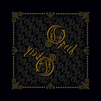 Opeth bavlněný scarf 55 x 55cm, Logo Black