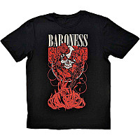 Baroness t-shirt, Fleur Skull Black, men´s