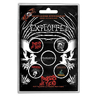 The Exploited button badges – 5 pieces, Punpcs Not Dead