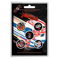 Judas Priest button badges – 5 pieces průměr 25 mm, Turbo