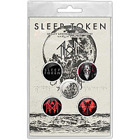 Sleep Token button badges – 5 pieces průměr 25 mm, Take Me Back To Eden